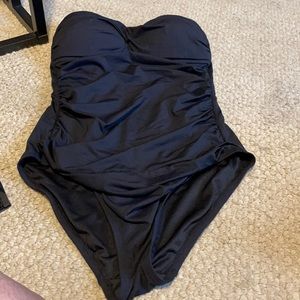 Black one piece swimsuit